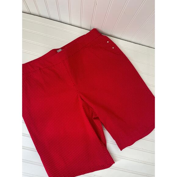 Gap Pleated High Rise Shorts - Dalia Red Polka Dot Bermuda Shorts Bundle 14W - Picture 8 of 13